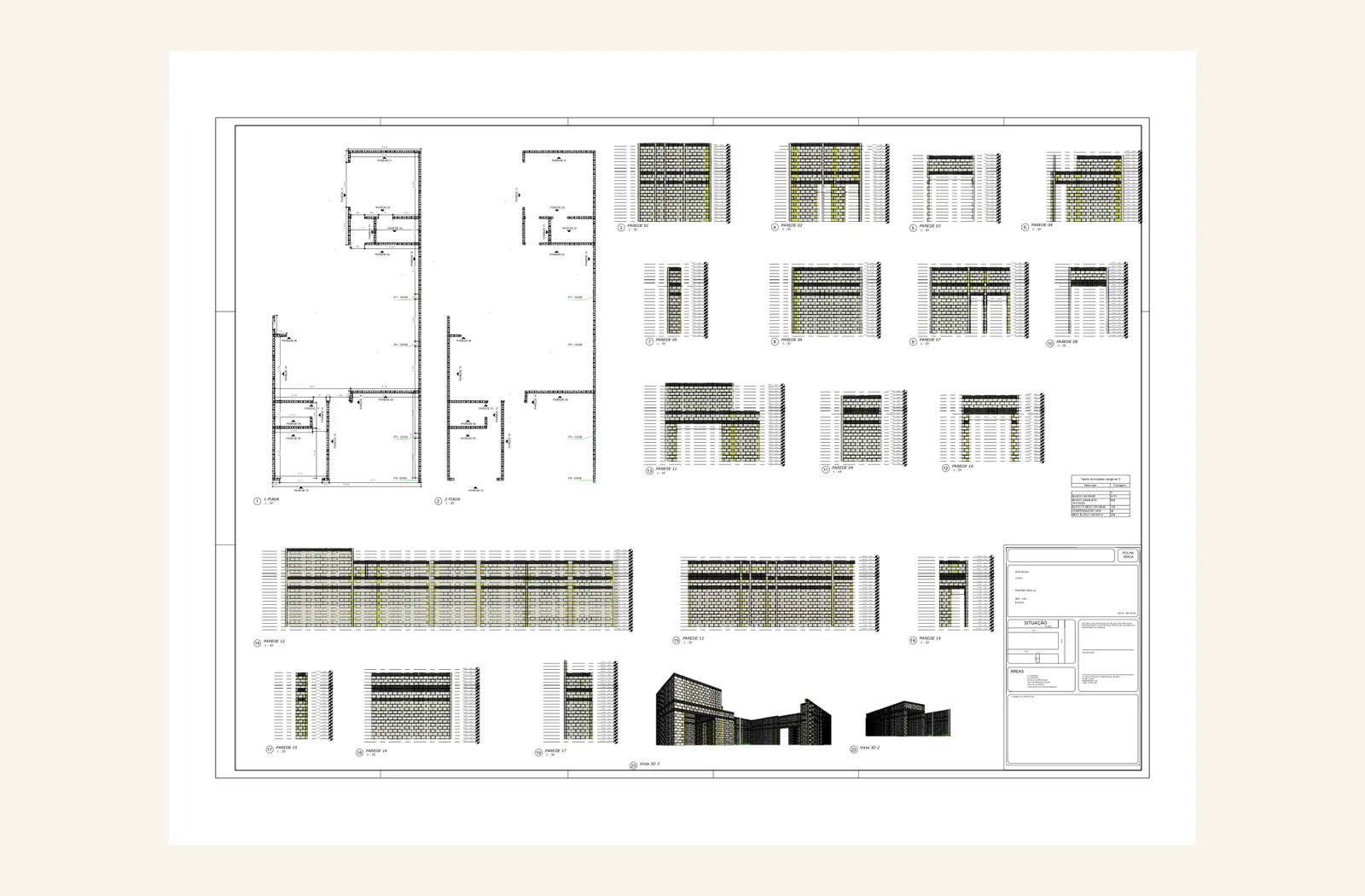 Paginação e alvenaria estrutural